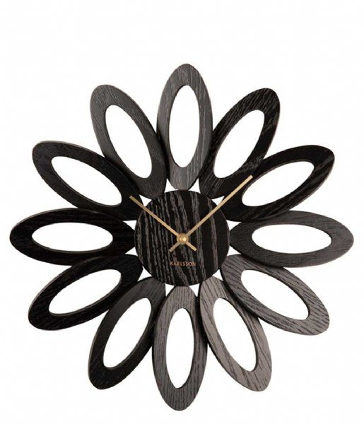 Karlsson Fiore Black Wall Clock #24483#24484