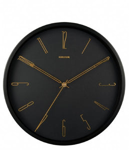 Karlsson Belle Numbers Black Wall Clock #