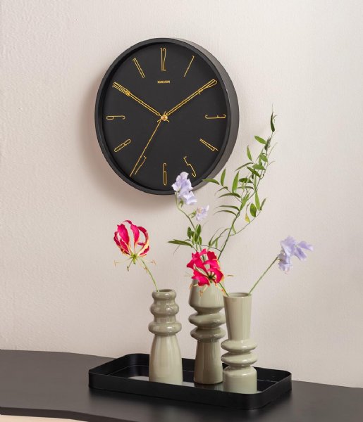 Karlsson Belle Numbers Black Wall Clock #