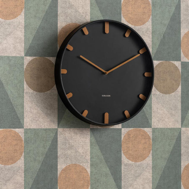 Karlsson Grace Wall Clock - Black #25469