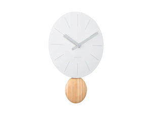 Karlsson Arlo Pendulum Clock - White #25271