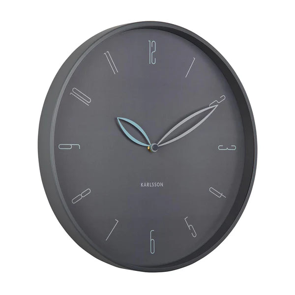 Karlsson Petals Wall Clock - Dark Grey #25461