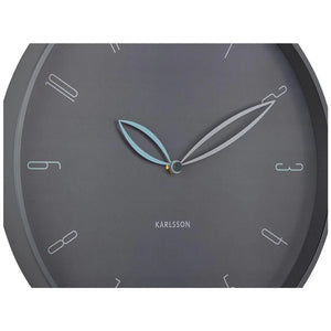 Karlsson Petals Wall Clock - Dark Grey #25461