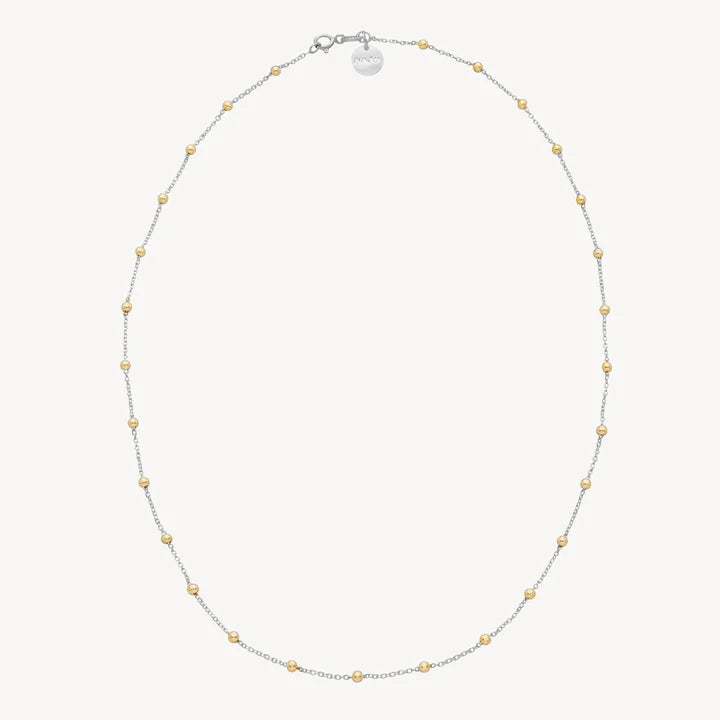 Najo Algonquin Silver/Yellow Gold Plated Necklace 100cm #24583