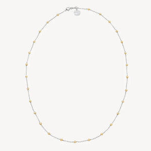 Najo Algonquin Silver/Yellow Gold Plated Necklace 100cm #24583