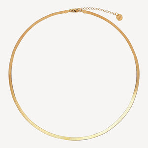 Najo Herringbone Necklace (14ct Gold Plated) #25124