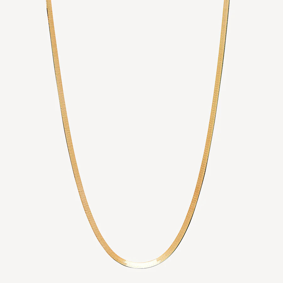 Najo Herringbone Necklace (14ct Gold Plated) #25124
