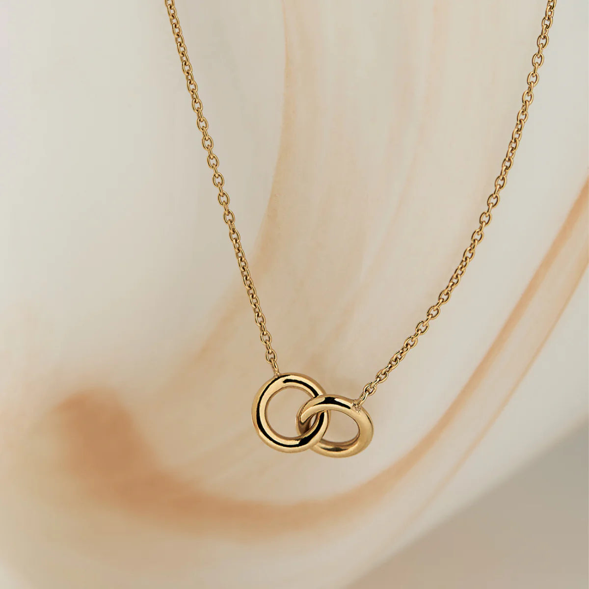 Najo Double Pebblet Two Tone Pendant #25140