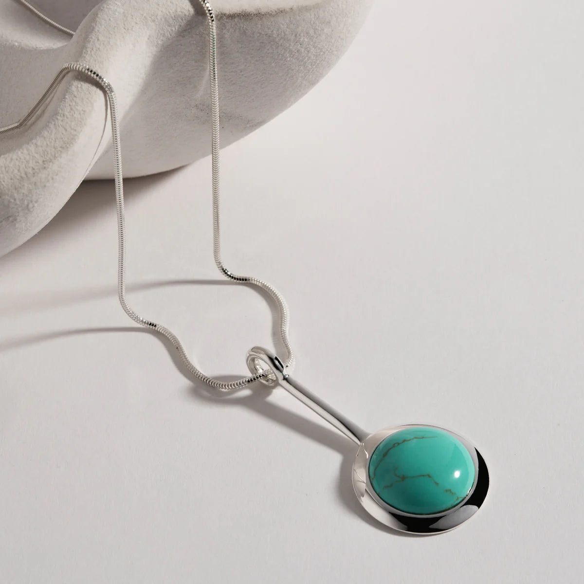 Najo Husk Turquoise Large Necklace (80cm) #24899