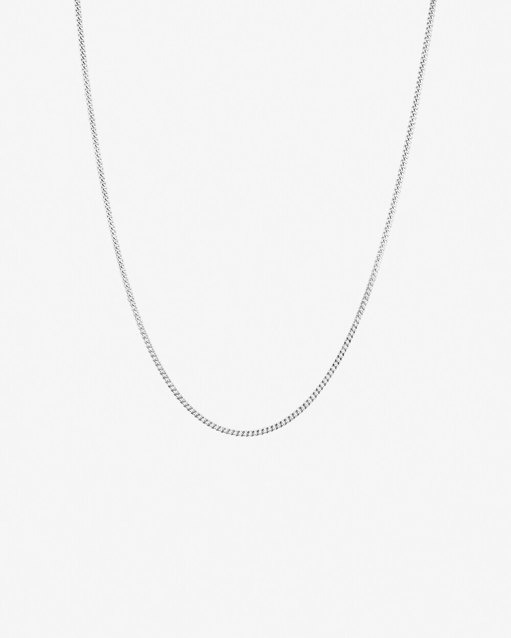 Sterling Silver Long Curb Chain 50cm #24866