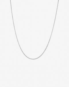 Sterling Silver Long Curb Chain 50cm #24866