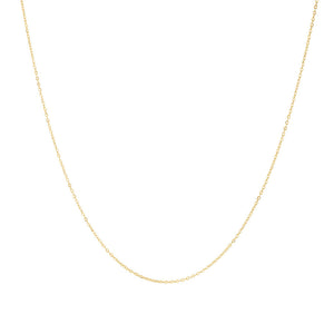 9ct Yellow Gold Cable Chain 4 Sides 60 Guage 61cm #24393