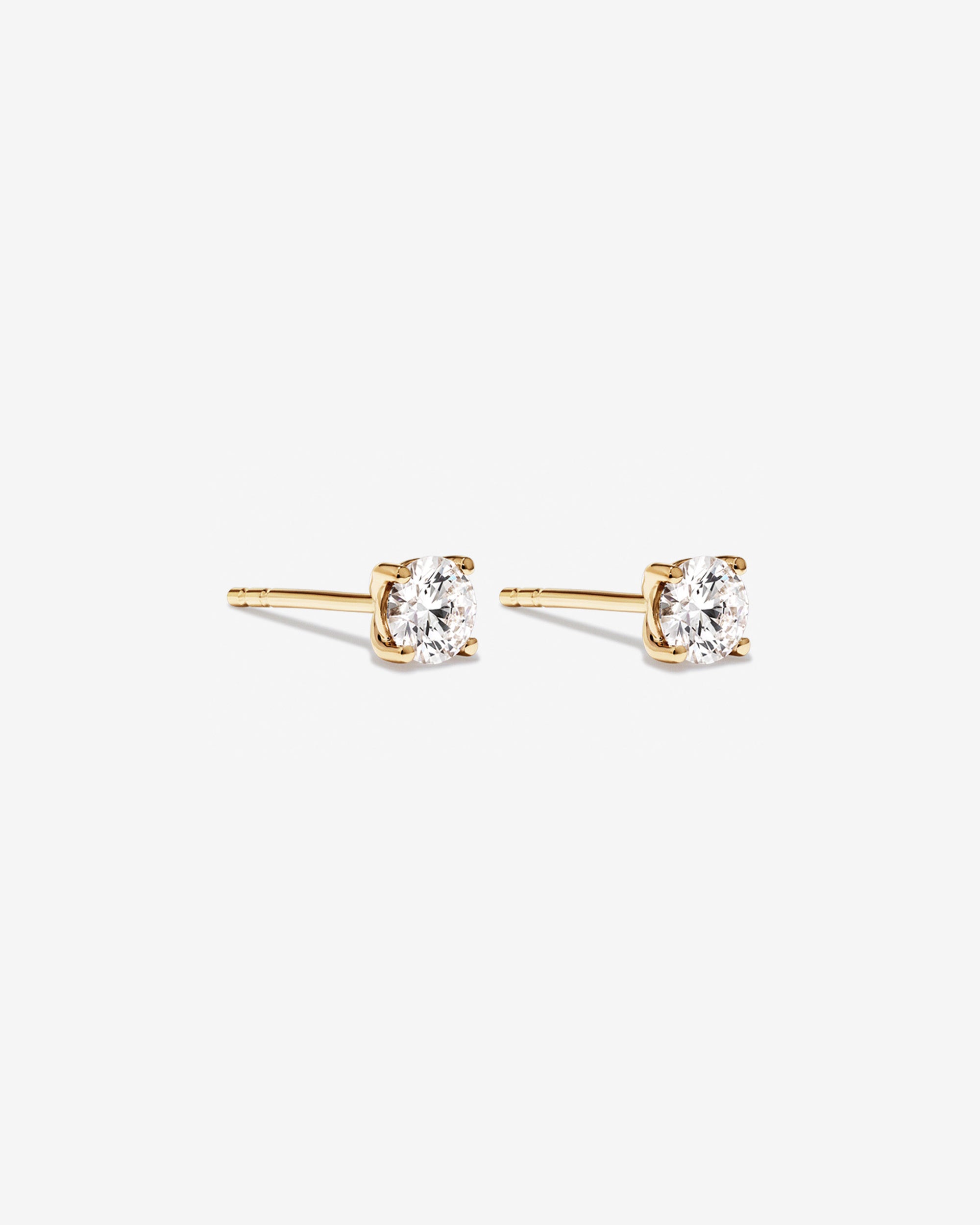 9ct Yellow Gold LAB Diamond Studs TDW: 50ct #25317