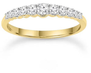 9ct Yellow Gold Diamond Ring #23868
