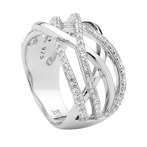 Sterling Silver CZ Multistone Dress Ring #20901