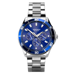 Sekonda Men's Blue Dual Time Watch #24613