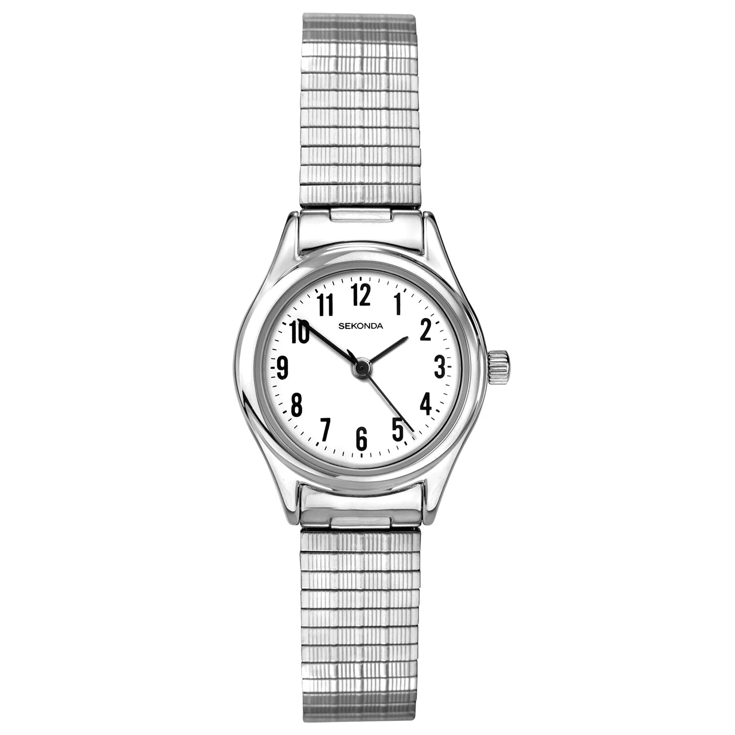 Sekonda Ladies Stainless Steel White Dial Watch #25336