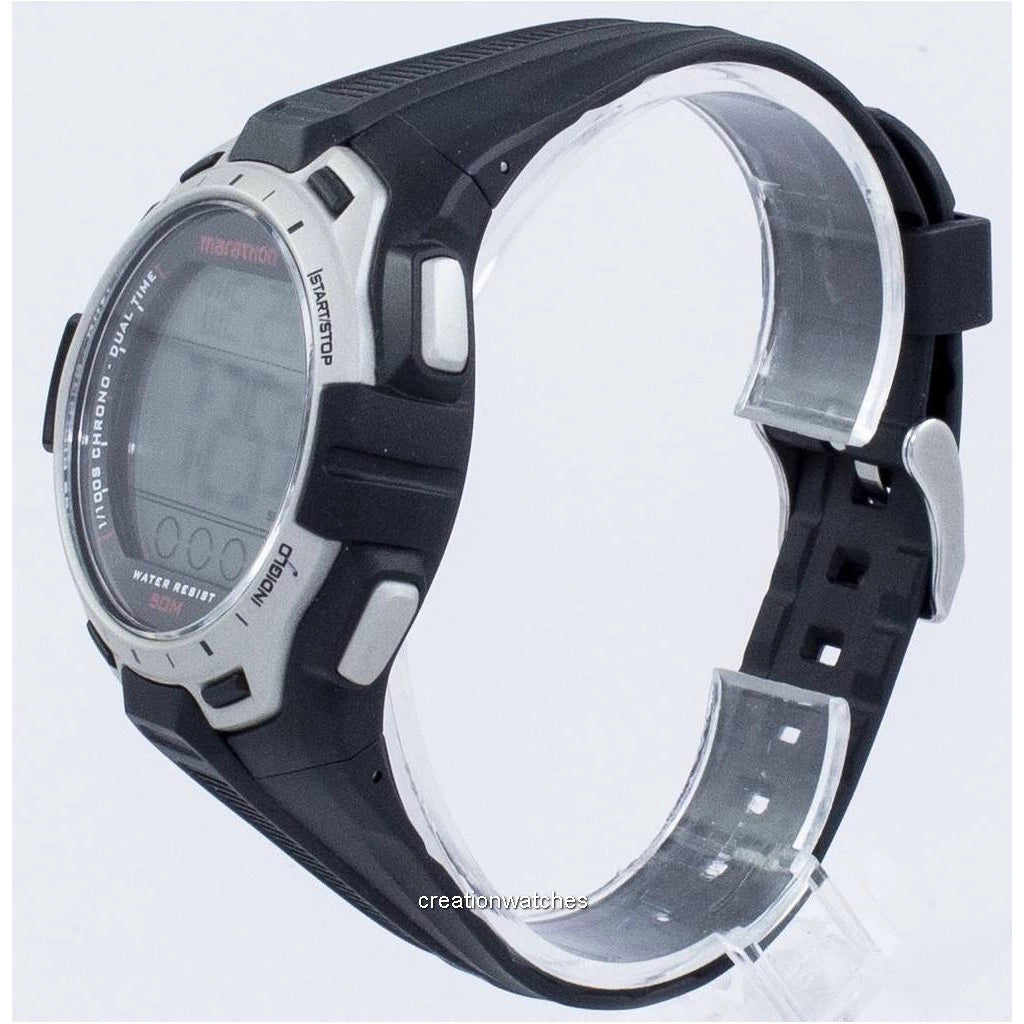Timex Marathon Digital Full Black/Silver Watch #