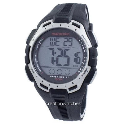 Timex Marathon Digital Full Black/Silver Watch #23822