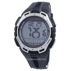 Timex Marathon Digital Full Black/Silver Watch #