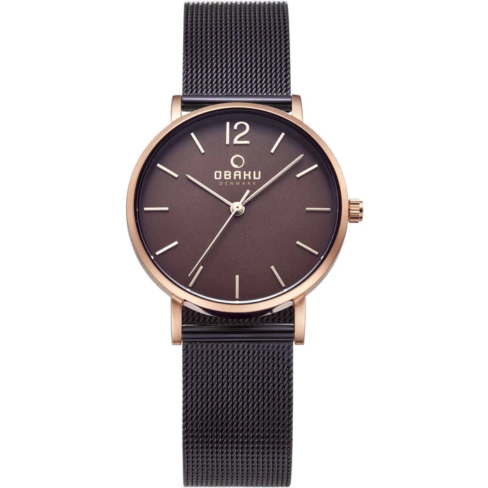 Obaku Mark Lille-Walnut Ladies Watch #