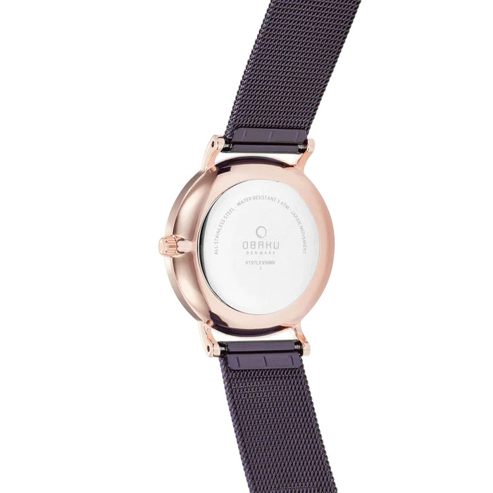 Obaku Mark Lille-Walnut Ladies Watch #