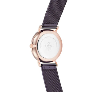 Obaku Mark Lille-Walnut Ladies Watch #