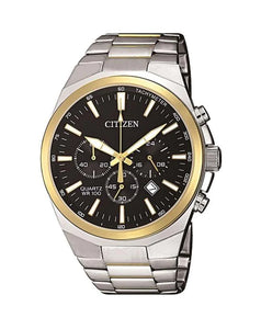 Citizen Gents Quartz Stainless Steel Black Watch #