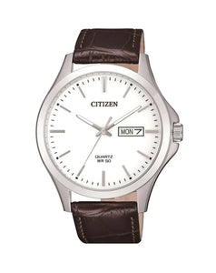 Citizen Gents Quartz Leather Strap Watch  #24063