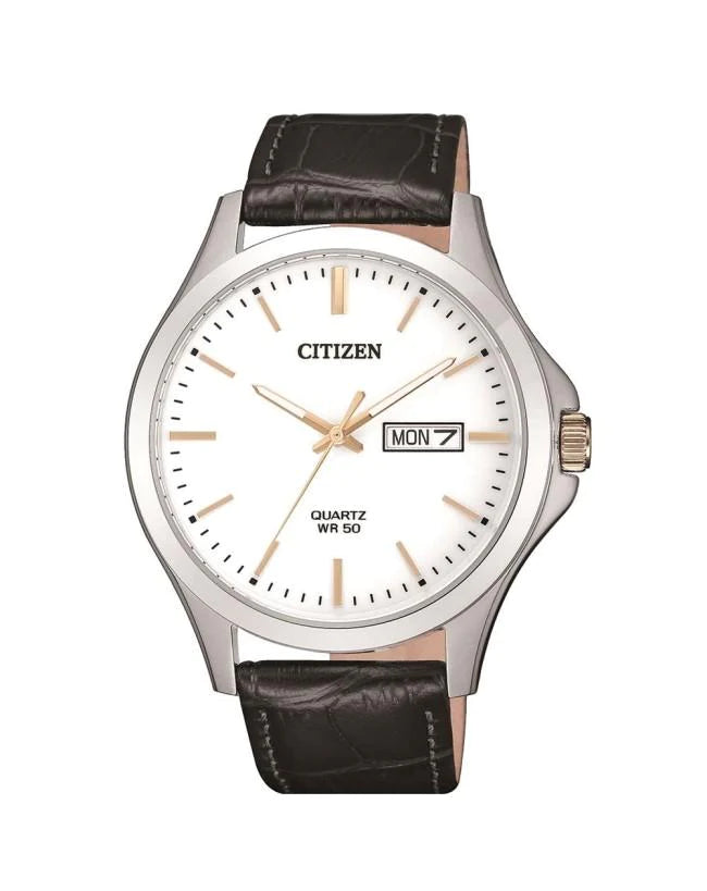 Citizen Gents Quartz Leather Strap Watch #22898
