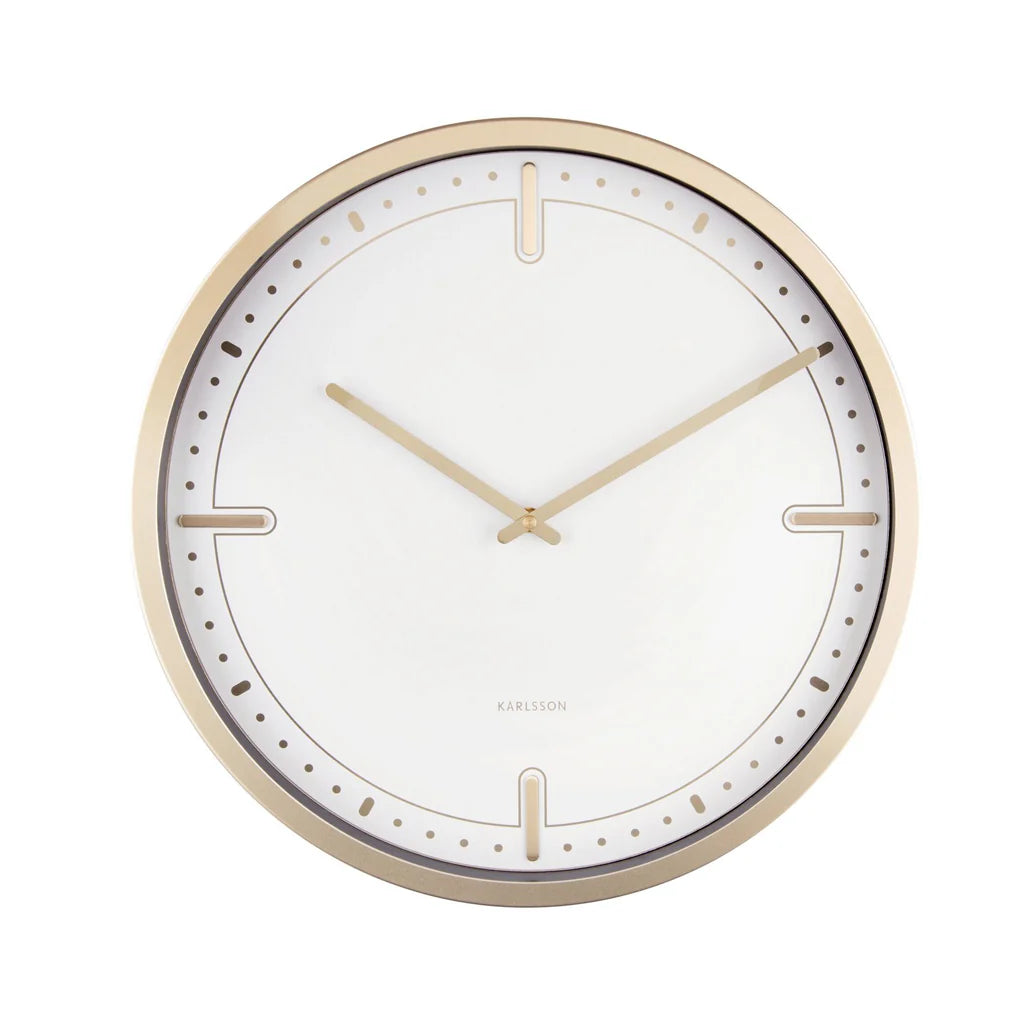 Karlsson Dots & Batons Wall Clock (White)  #24495 #24496