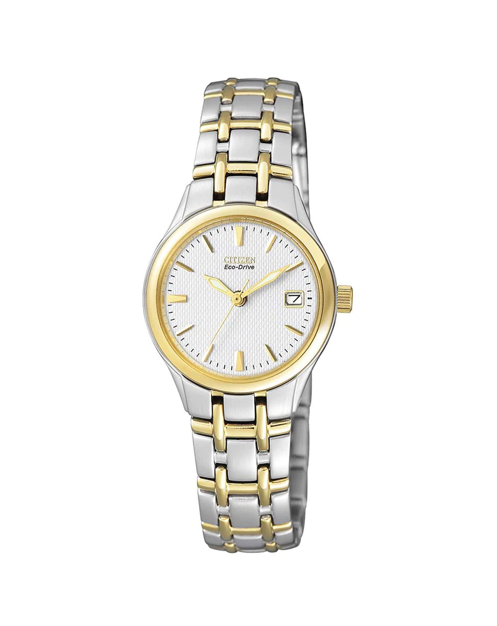 Citizen Eco Drive Ladies Stainless Two Tone Watch #