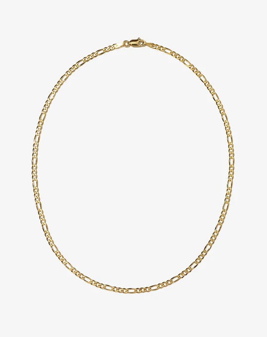 9ct Figaro Chain 1.1. 2 Sides 40 Gauge 46cm #24798