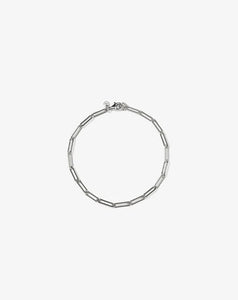 Sterling Silver Paperclip Bracelet 19cm #24356