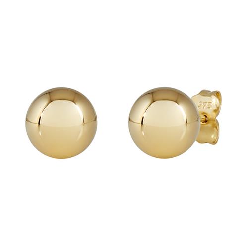 9ct Yellow Gold Full Ball Stud Earrings # 20993