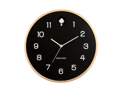 Karlsson Natural Cuckoo Clock Black Wall Clock #24133