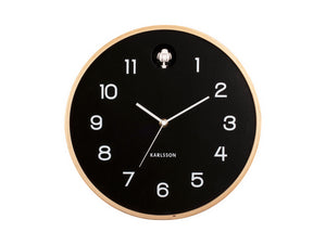 Karlsson Natural Cuckoo Clock Black Wall Clock #24133