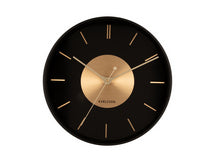 Karlsson Gold Disc Black Wall Clock #