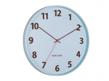 Karlsson Summertime Soft Blue Wall Clock  #24480