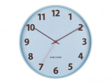 Karlsson Summertime Soft Blue Wall Clock #24479 #24480