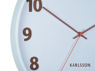 Karlsson Summertime Soft Blue Wall Clock  #24480