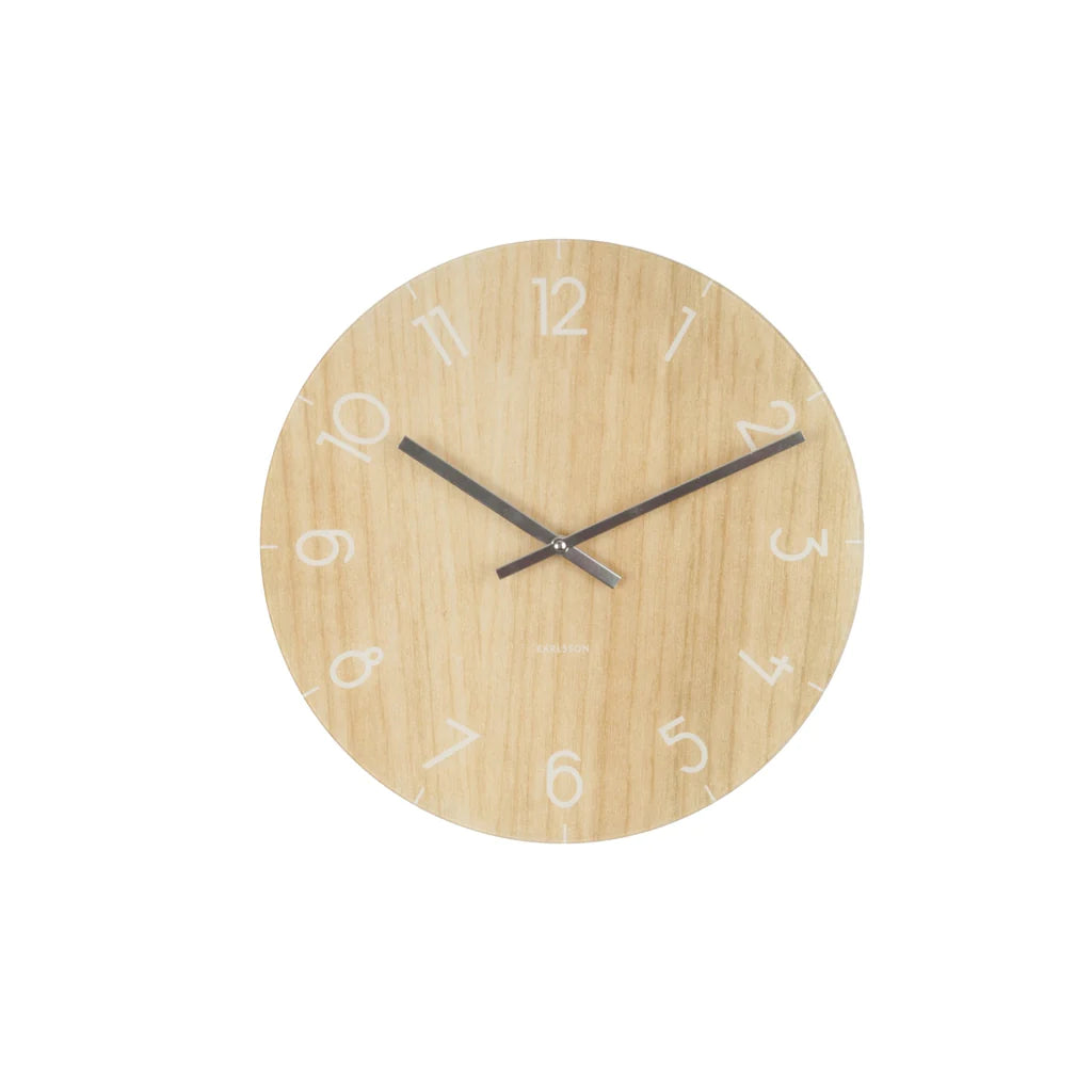 Karlsson Light Wood Small Clock #24651