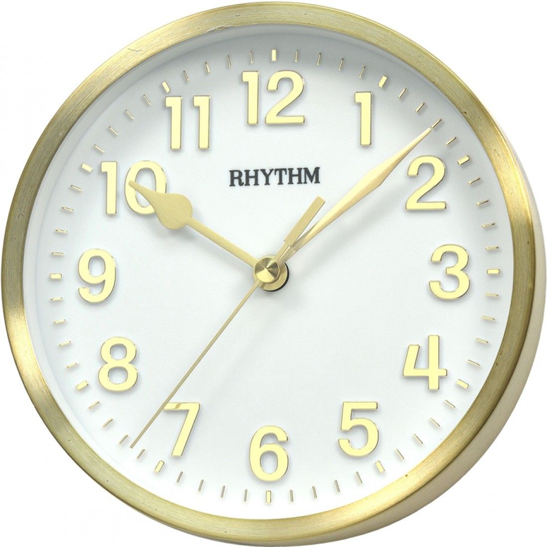 Rhythm Metal Desk Wall Clock #