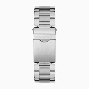 Sekonda Midnight Chronograph Men’s Watch | Silver Alloy Case & Stainless Steel Bracelet with Blue Dial #24747