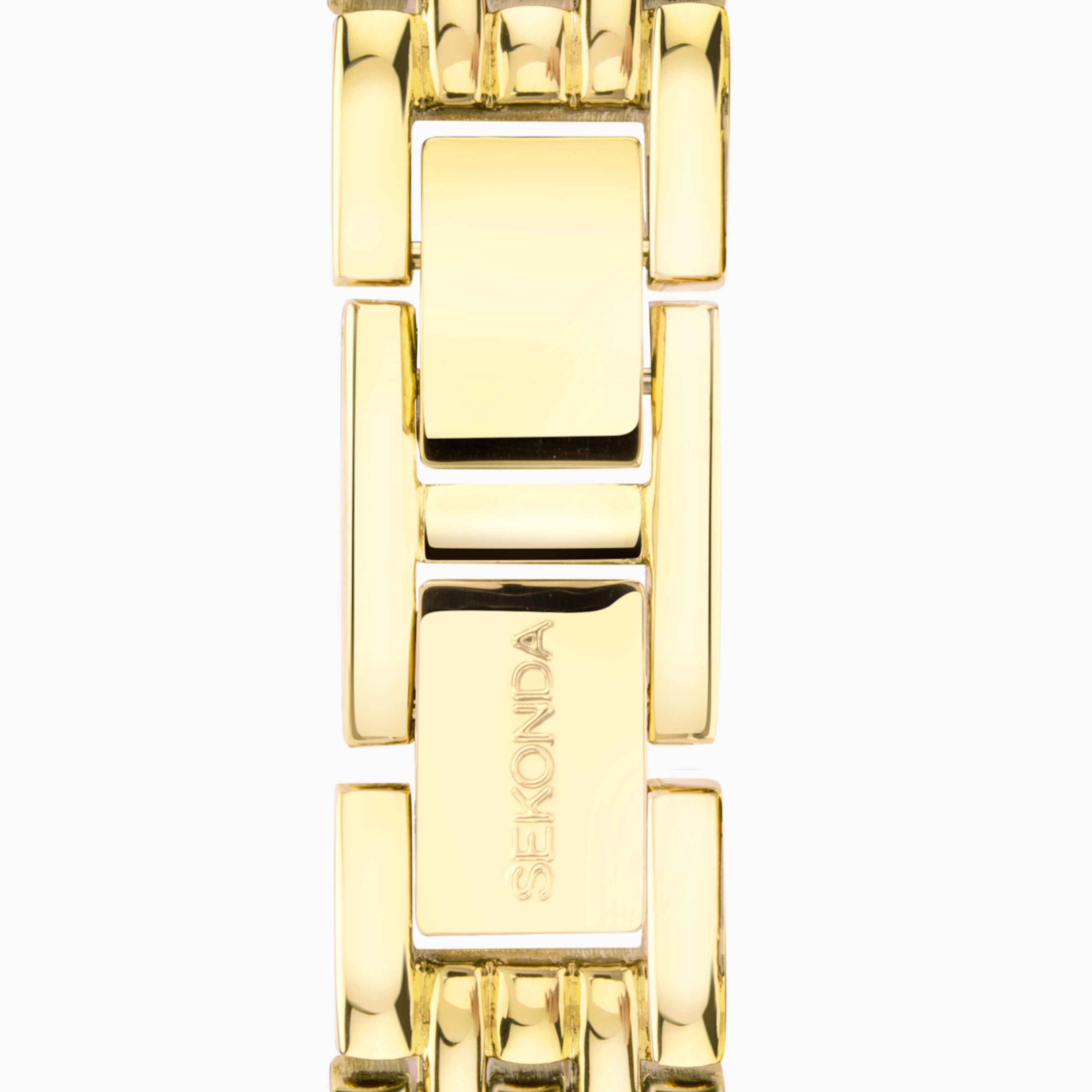 Sekonda Ladies Monica White Dial Gold Alloy Case Watch #