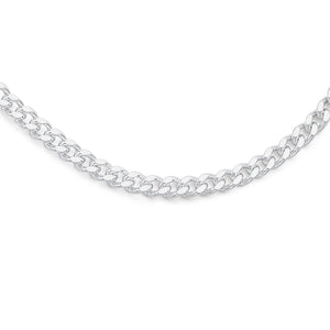 Sterling Silver Diamond Cut Curb Chain 50cm #24869