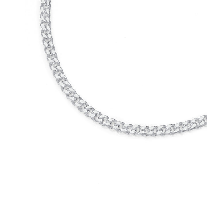 Sterling Silver Diamond Cut Curb Chain 50cm  #