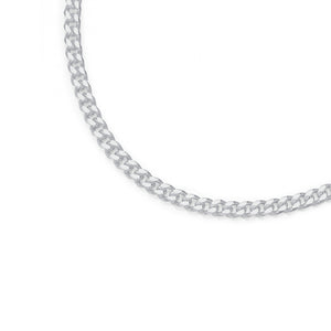 Sterling Silver Diamond Cut Curb Chain 50cm  #