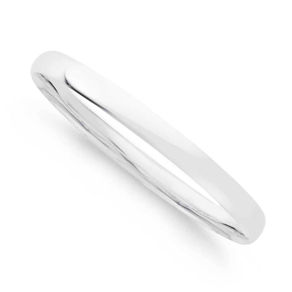 Sterling Silver Solid Comfort Bangle #19782