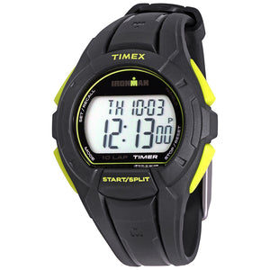 Timex IM Essentials 10 lap Full Bk/Lime Watch #